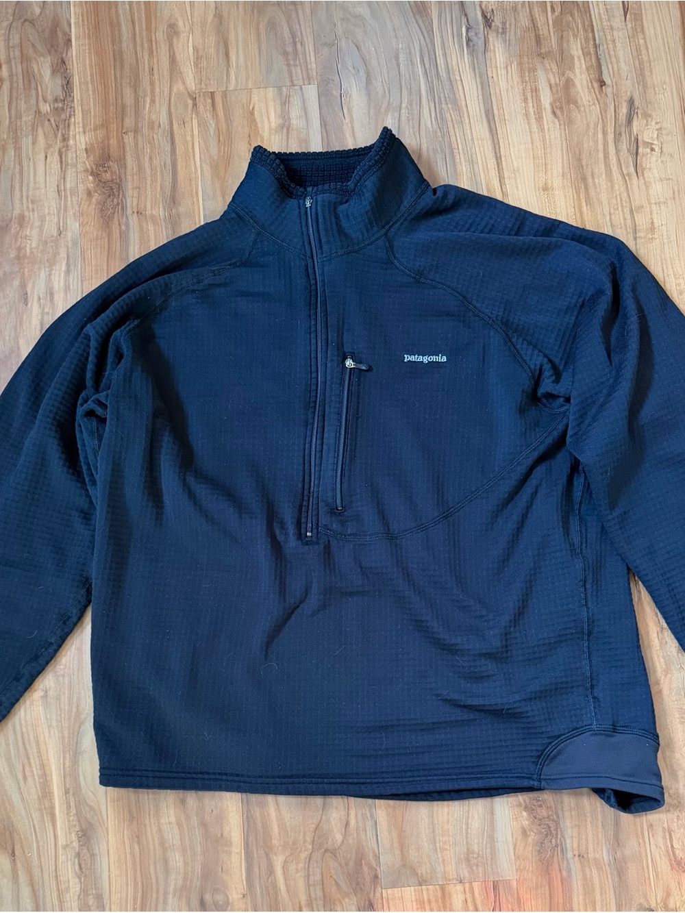 Patagonia R1 Men's Black Half-Zip Performance Fleece Jacket XXL